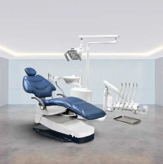 Multifunctional Popular Dental Unit with Movable Cart CE Approved Dental Chair