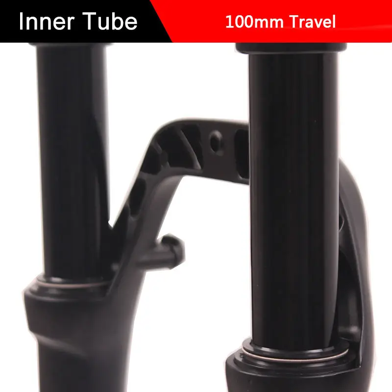 LUTU Suspension Fat Fork 26" 100mm Travel Aluminum Alloy Beach Bike  Air Gas Locking Bicycle Forks
