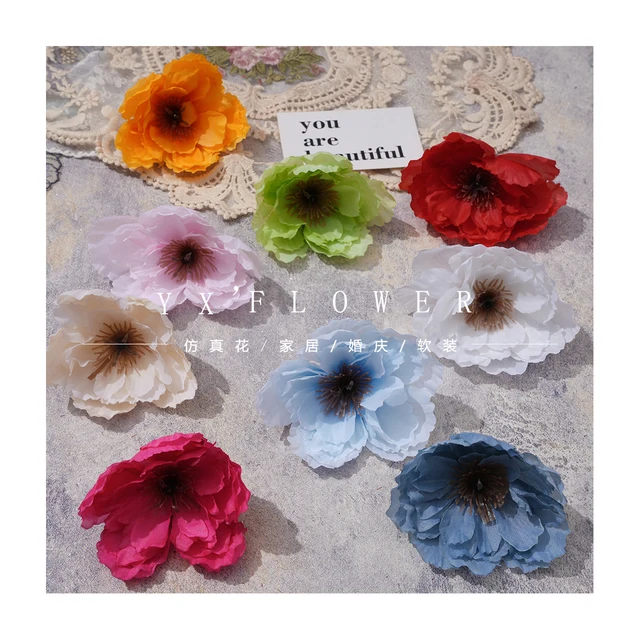 Simulation hibiscus peony flower wholesale photo props wedding flower wall flower arrangement accessories home decoration