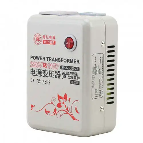 500W Voltage Transformer 110V to 220V 220V to 110V AC Voltage Changer