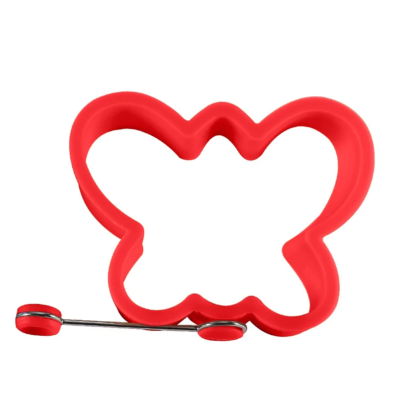 butterfly bear flower heart silicone fried