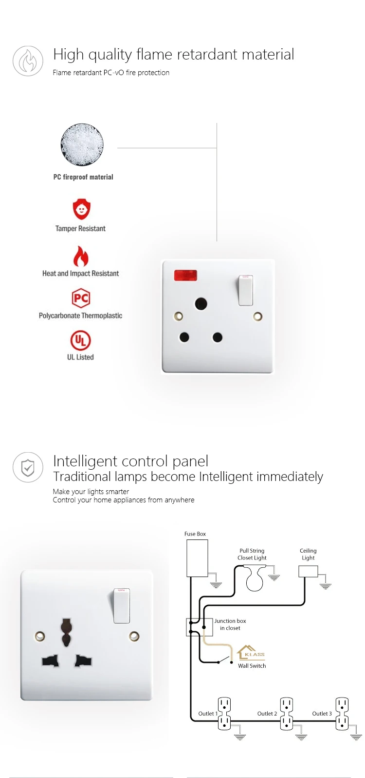 Manufacturer Kenya African Universal 2 Gang 1 Way Small Button Bakelite