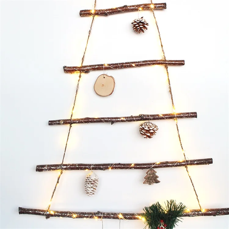 DIY Hanging Branch Christmas Tree