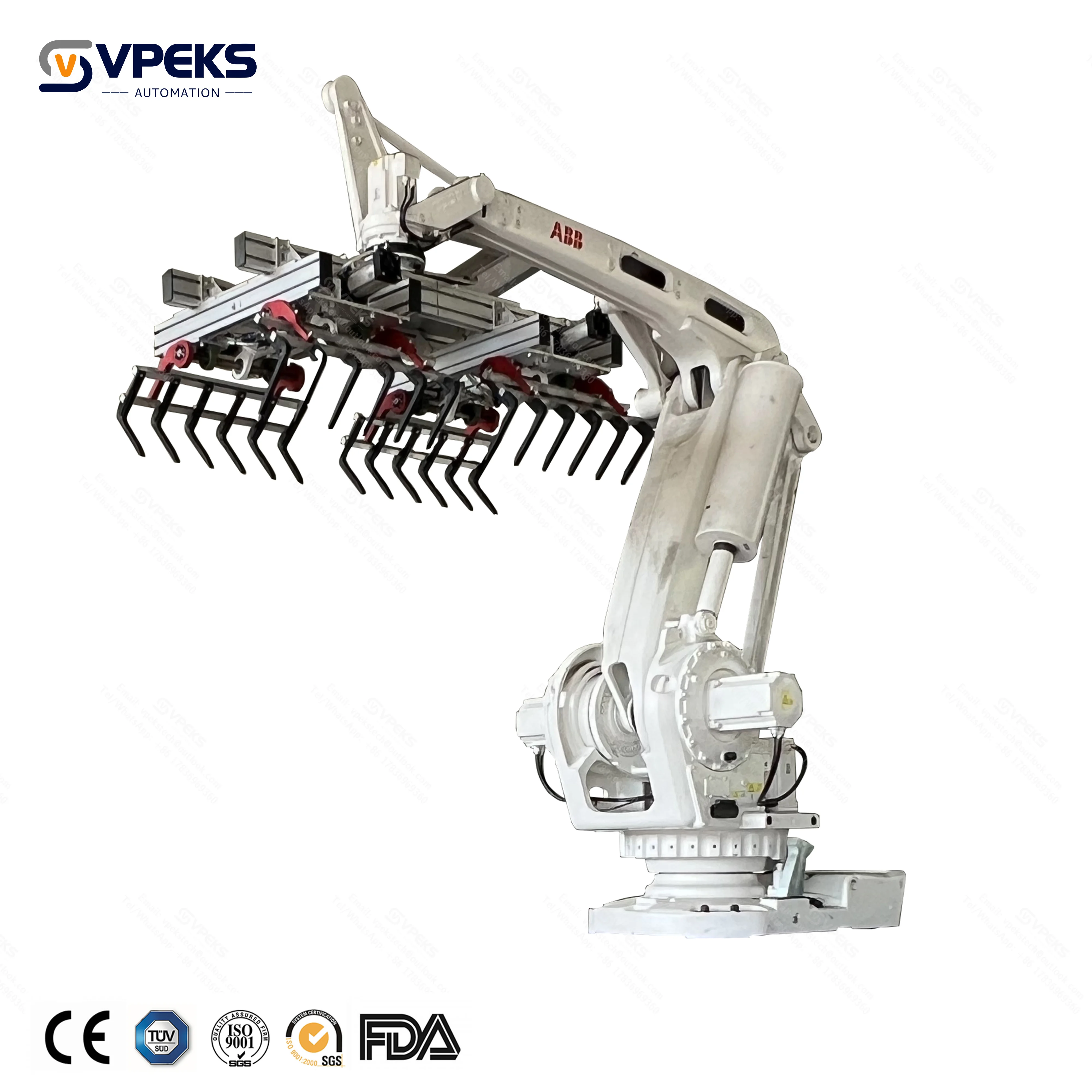 25kg 50kg 75kg Automatic Industrial Robot Stacker Palletizer