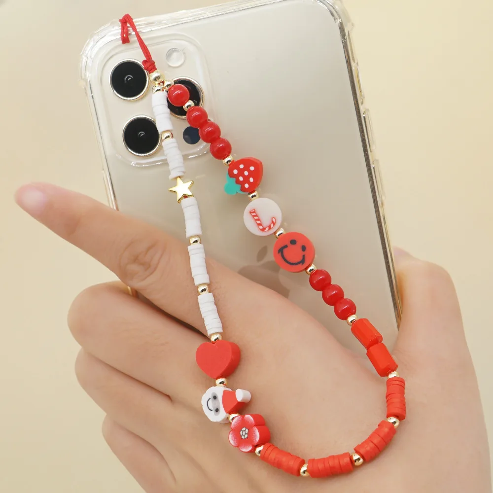 beaded mobile phone strap