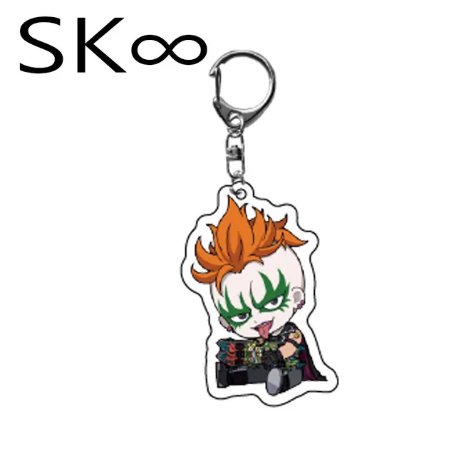 Anime SK8 the Infinity Keychains Cosplay Miya Langa Reki Cherry Blossom Key Rings Kawaii Bag Car Pendant Fashion Fan Gift