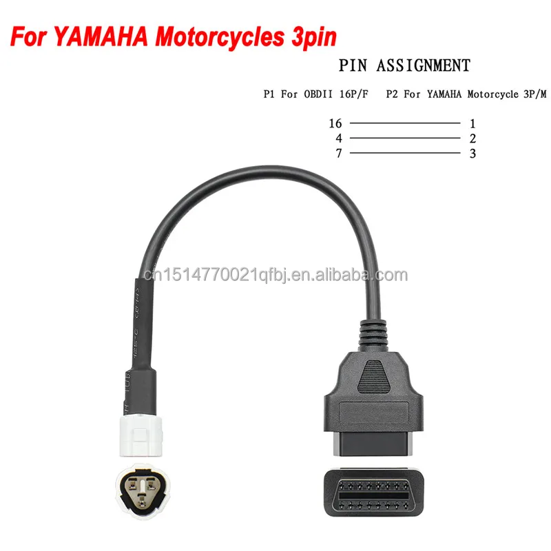 Motorrad Adapter 6 Pin zu 16 Pin OBD2 OBDII Diagnosekabel für Motorräd