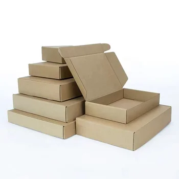 Custom Gift Box Packaging Shipping Boxes Corrugated Board and Kraft Paper For Easy Folding