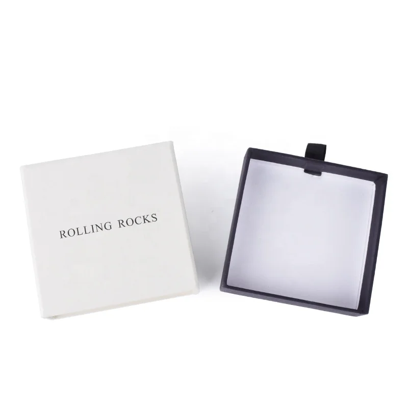 Customized Boxes Packaging Boxes Custom logo Ring Slider Package Pe Film Jewelry Paper Drawer Storage Box