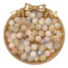 Perles mates irisées - rose, bleu, jaune