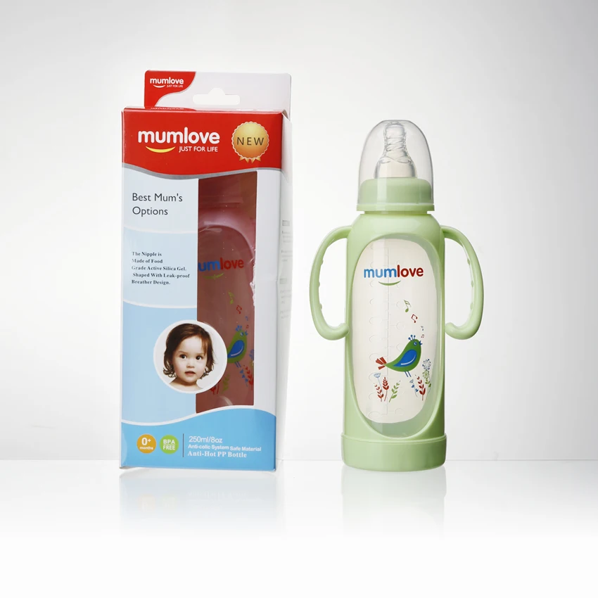 
 Полипропиленовая бутылочка для кормления с ручкой, симпатичный дизайн, фабрика детских товаров  