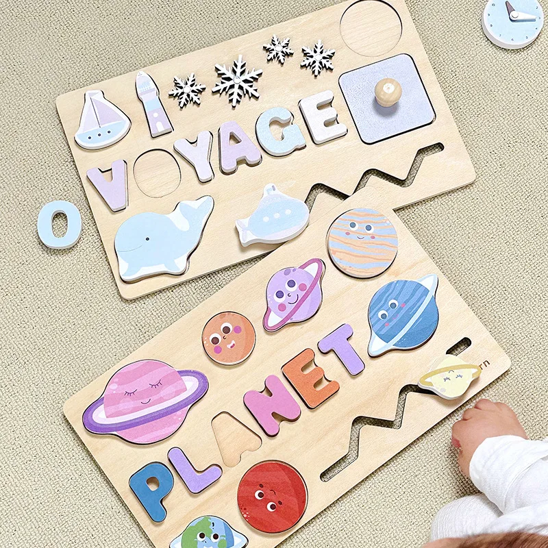 Multi-functional baby wooden toys kids sensory montessori early education wooden busy board for toddler factory