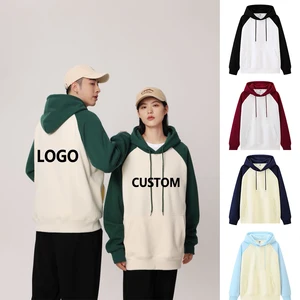 Wholesale Quality 320G Puff Printing Men's Hoody Oversized Custom Print Pullover Double Tone Hoodie Custom Hoodies & Sweatshirts