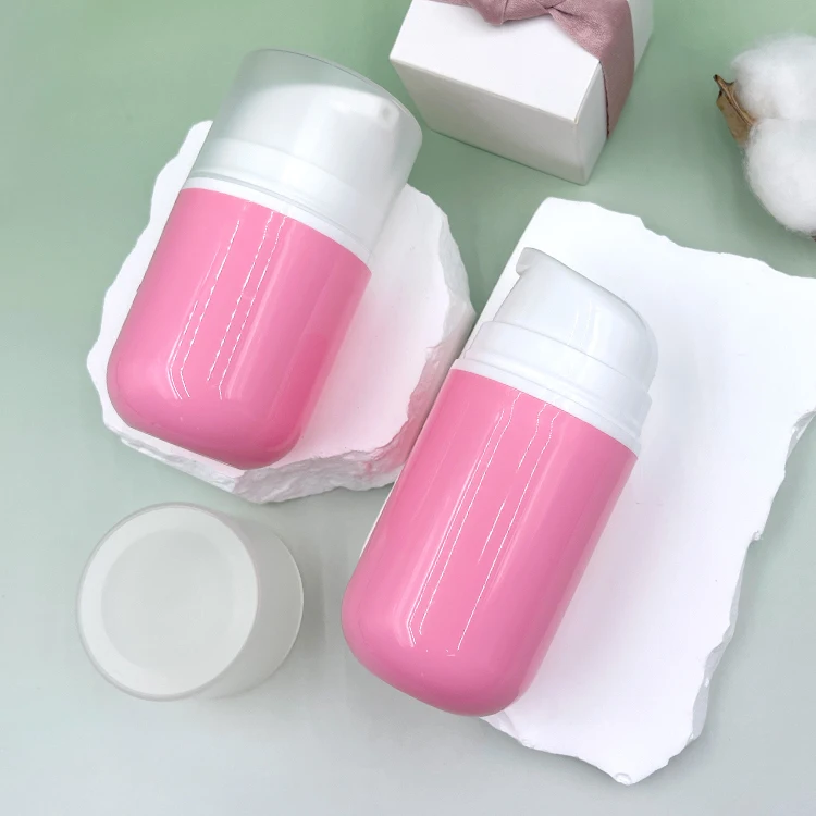 30 ml 50 ml baby face cream Pink airless bottle pp material can be customized in color