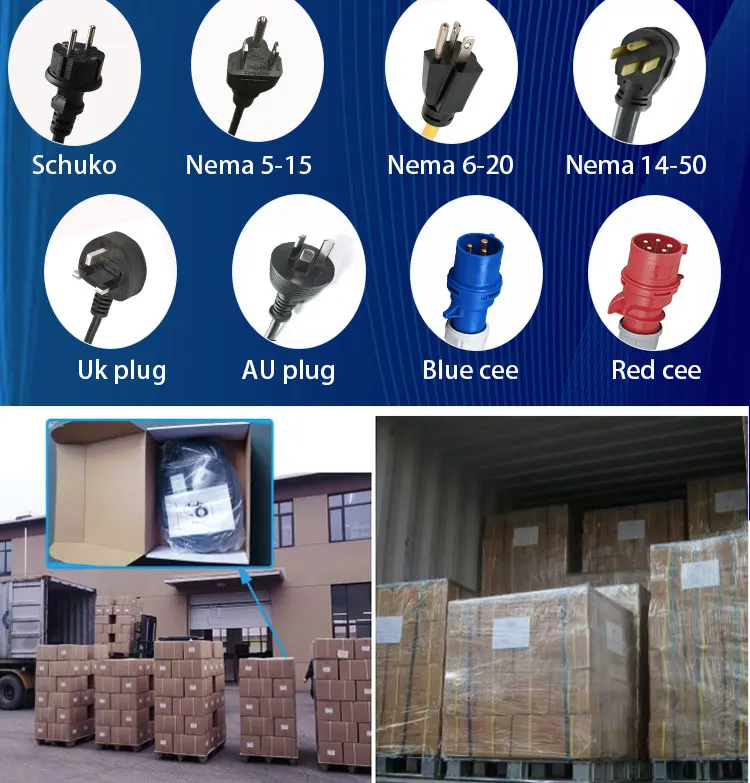 Bc Portable Ev Charger 3.5kw 16a Home Ev Charger With Eu Plug 220v