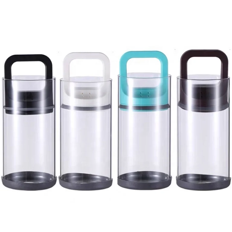 Airtight Food Storage Container Set Jar Kitchen Hand Made Multifunction Cylinder Cookie Candy Spice Tea Cereal Storage Glass