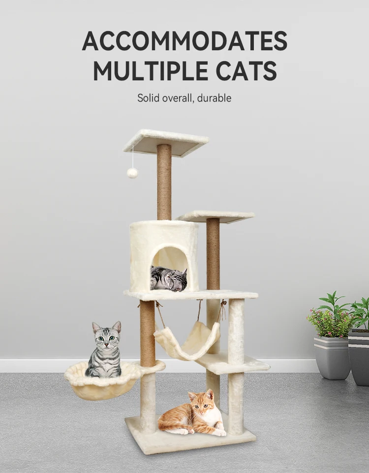 Hot Selling High Quality Cat Tree Natural Cat Climbing Tree Multilevel