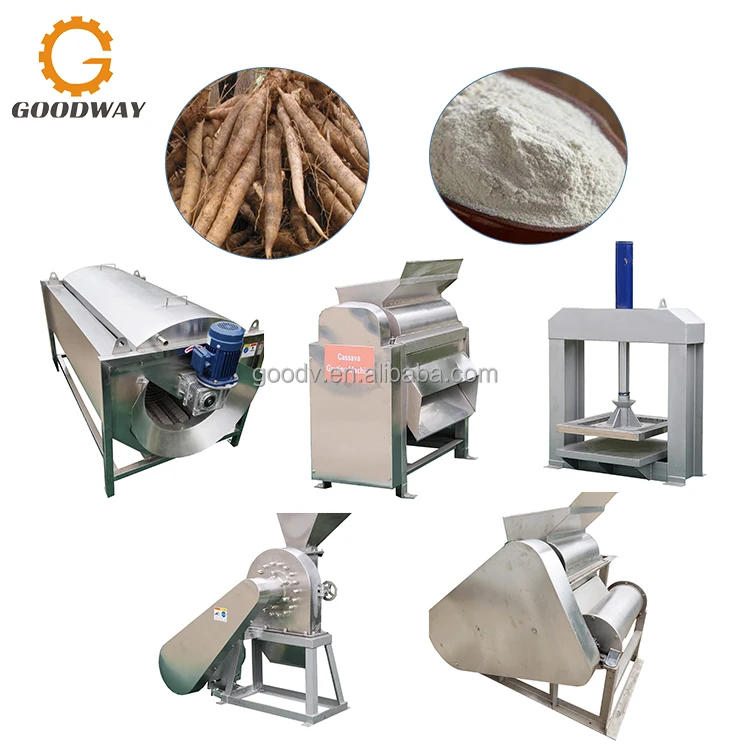 Automatic Cassava Flour Processing Plant Cassava Powder Making Machine