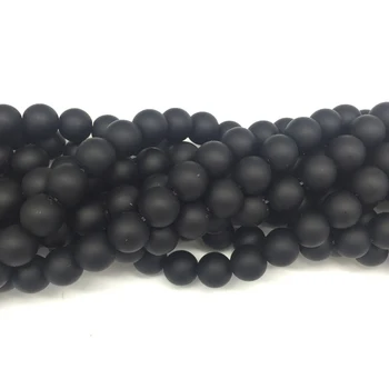 Wholesale Cheap High Quality Matte Black Onyx Beads, Matte Gemstone Beads Onyx with 4mm 6mm 8mm 10mm 12mm