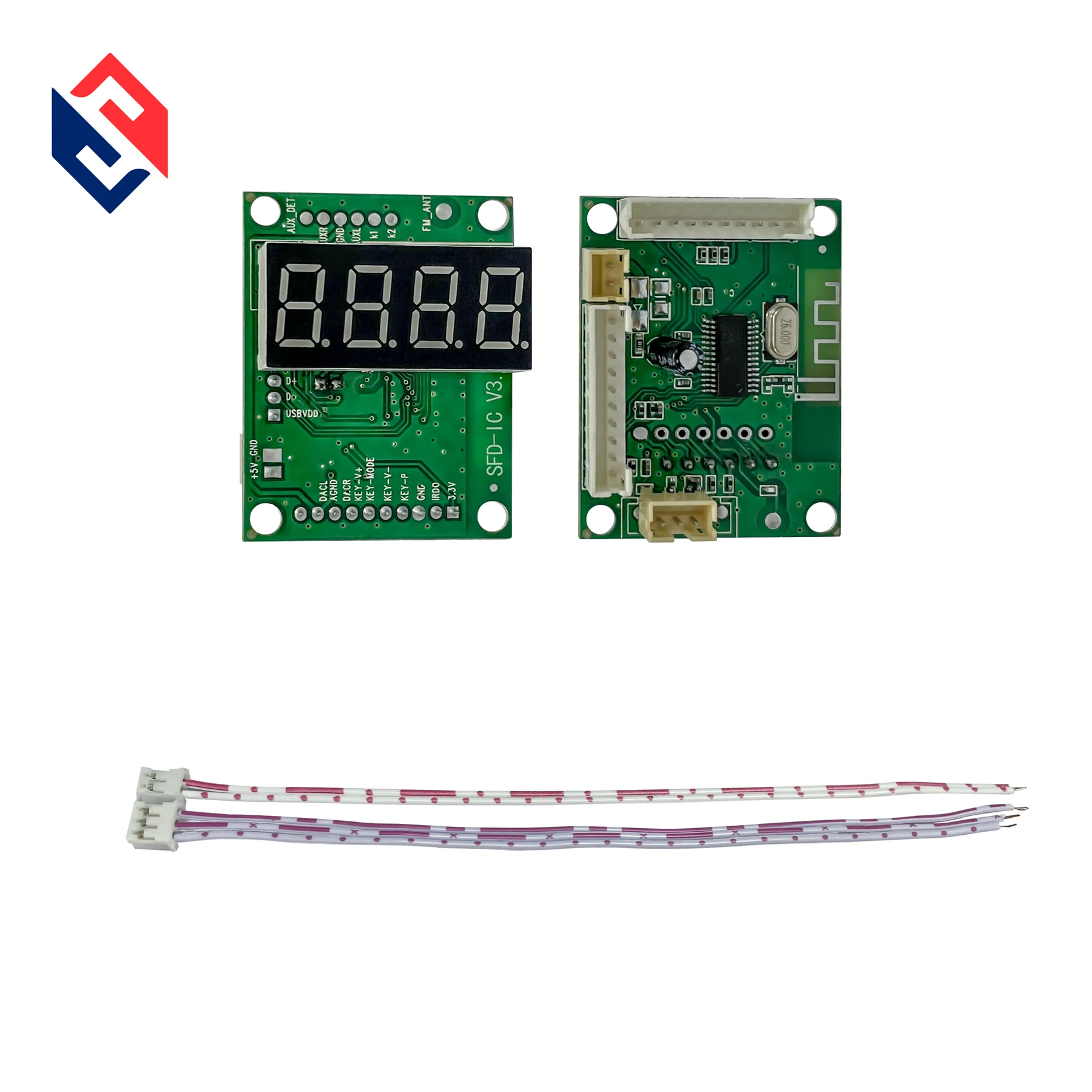 LED Wireless Blue tooth Module  Usb  MP3  Video Player Board Kit For Music Speaker