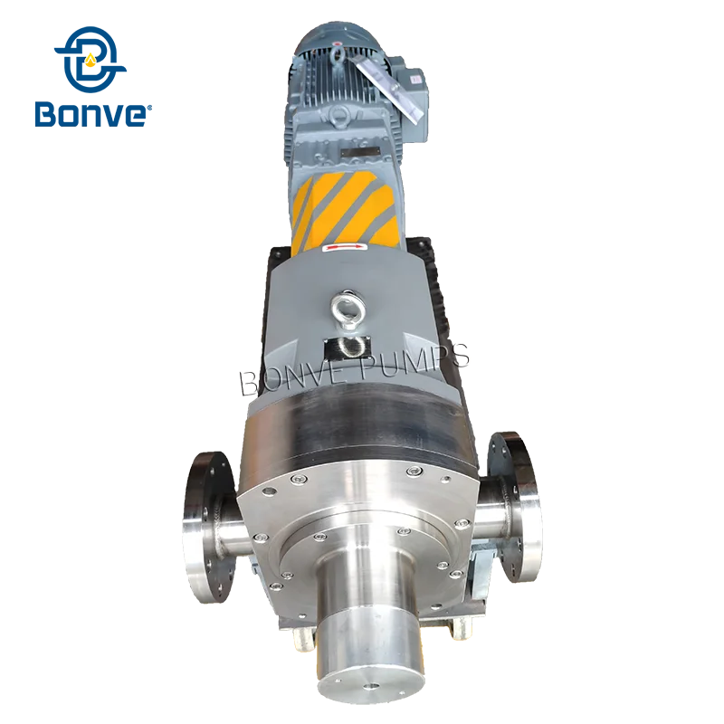 Ningbo Bonve SS316L Positive Displacement Rotary Lobe Pump for Butter Peanut Cheese Paste High Viscosity Medium Tranferred