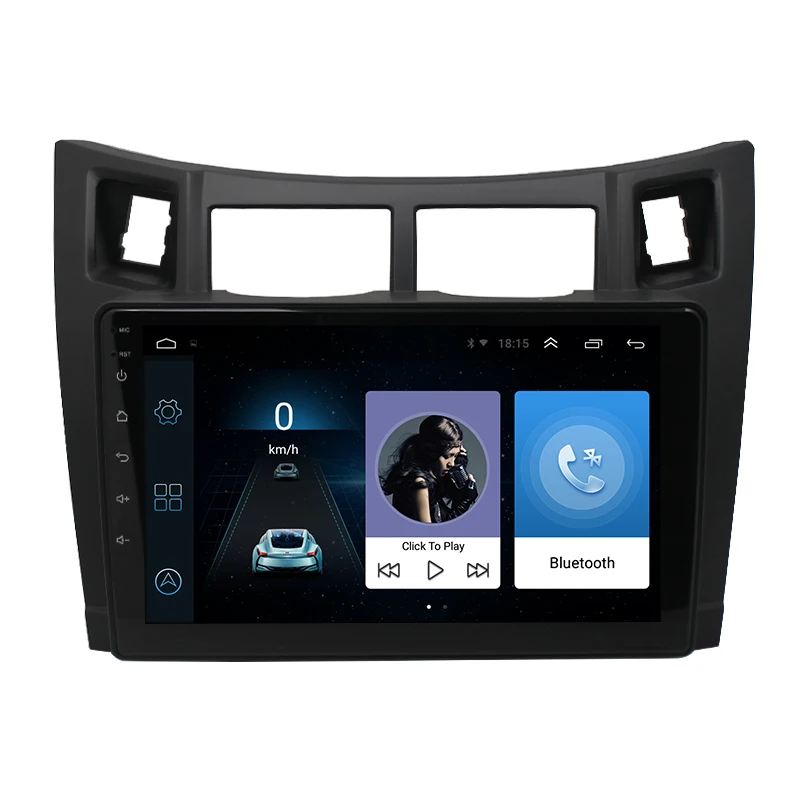Android Multimedia Video Auto Stereo Autoradio Touch Screen Car Radio Fascia for toyota yaris 2008 2009 2010 2011 GPS Navigation
