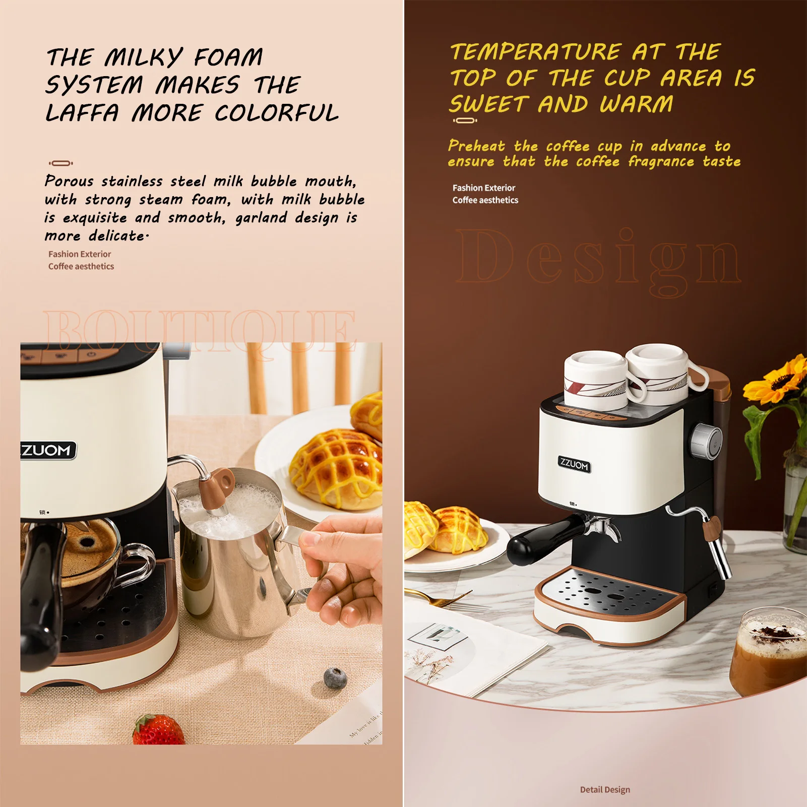 Автоматическая Паровая кофемашина, бытовая кофемашина для эспрессо