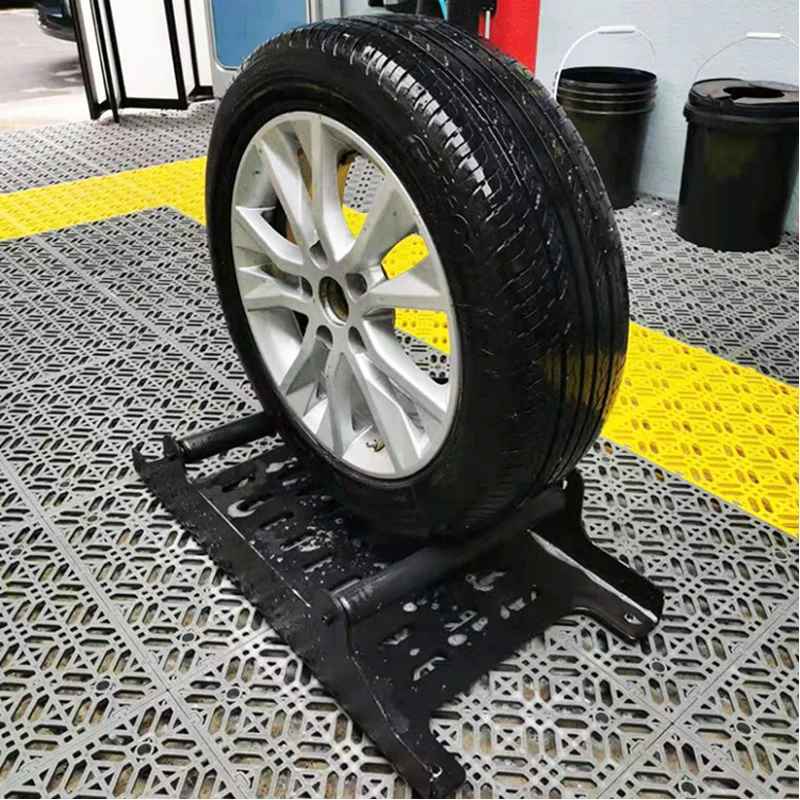 Шины для легковых автомобилей очистки размещения рамкой поворотный накатки Автомойка для очистки колес с подставкой