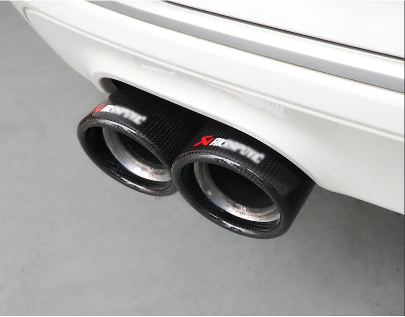 Snap installation easy installation Carbon fiber Exhaust pipe tip for Akrapovic for BMW M Series AUDI Q Series RS Series