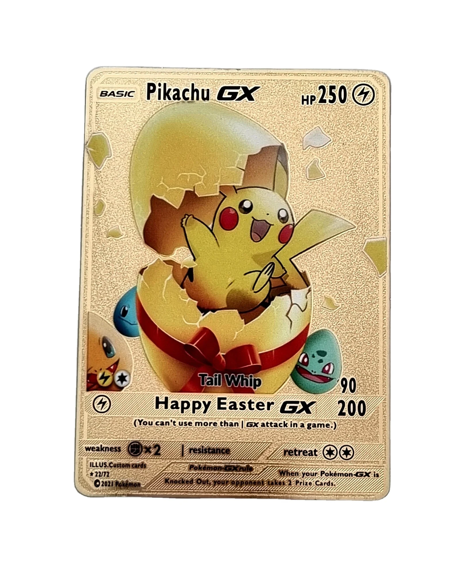Fast Shipping Custom New Trading Cards Game Charizard Pikachu Vmax GX Gold Card Metal Popular Pokemoned Playing Cards