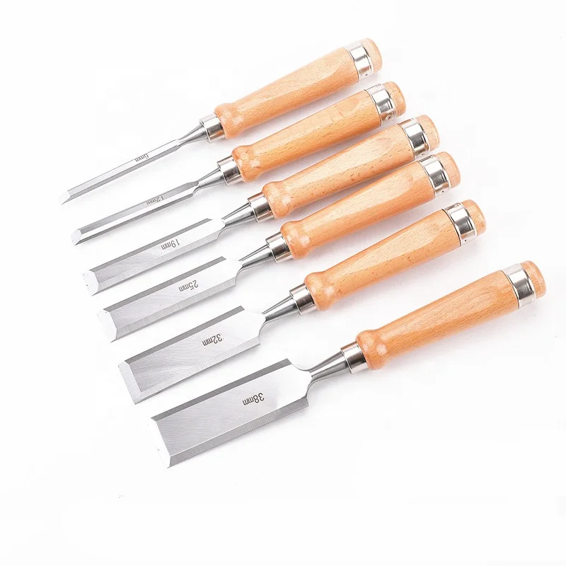 PACK OF 5 Wood Chisel 1-1/2" 38mm ~HIGH QUALITY~ Carving Carpentry Workshop Tool 