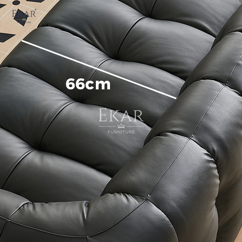 product new design ekar modern living room sofa with stainless steel legs and nappa leather furniture sofa-63