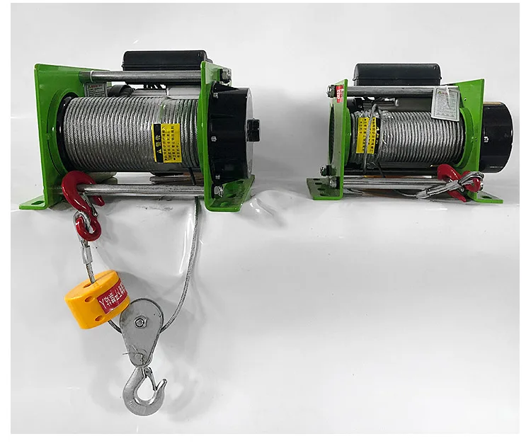 Co<em></em>nstruction Use German Style Sling Type Hoist Long Wire Rope Winch 500/1000kg