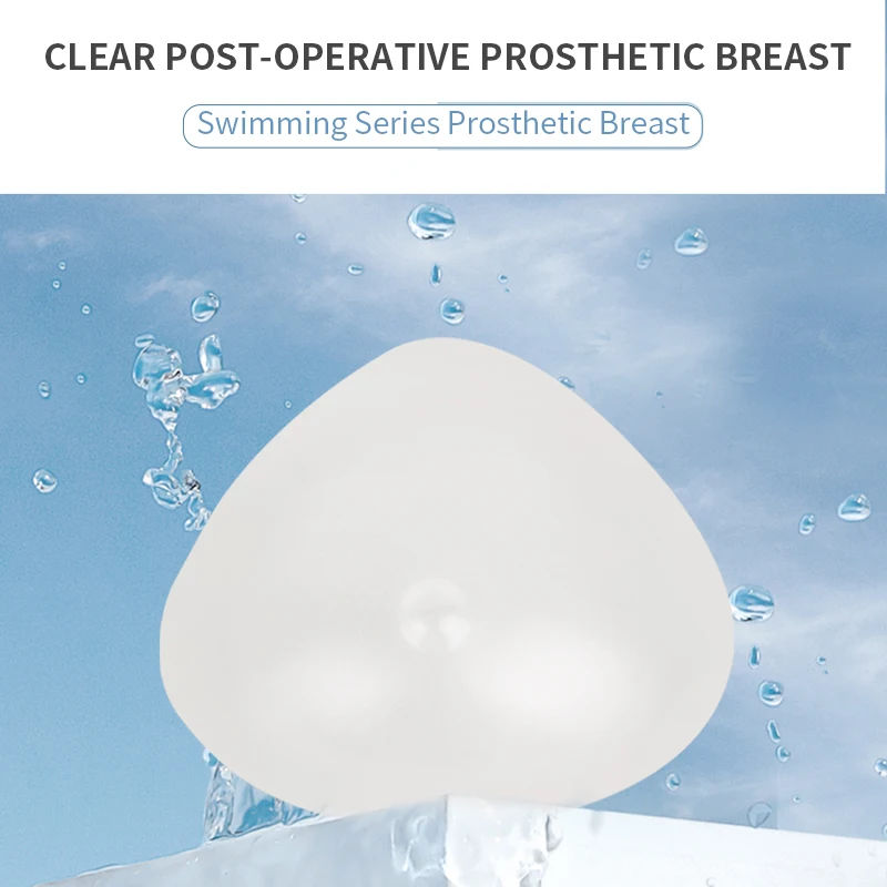 Silicone Transparent Breast Cancer Enhancer Silicon Breast Forms Artificial Boobs for Swimsuit