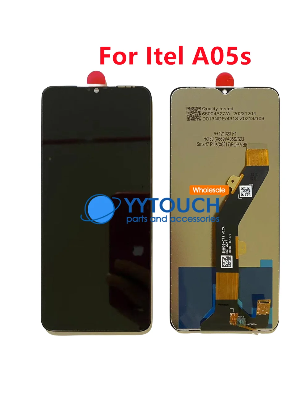 For Itel S23 S665 LCD Display Touch Screen Digitizer Panel Assembly Replacement