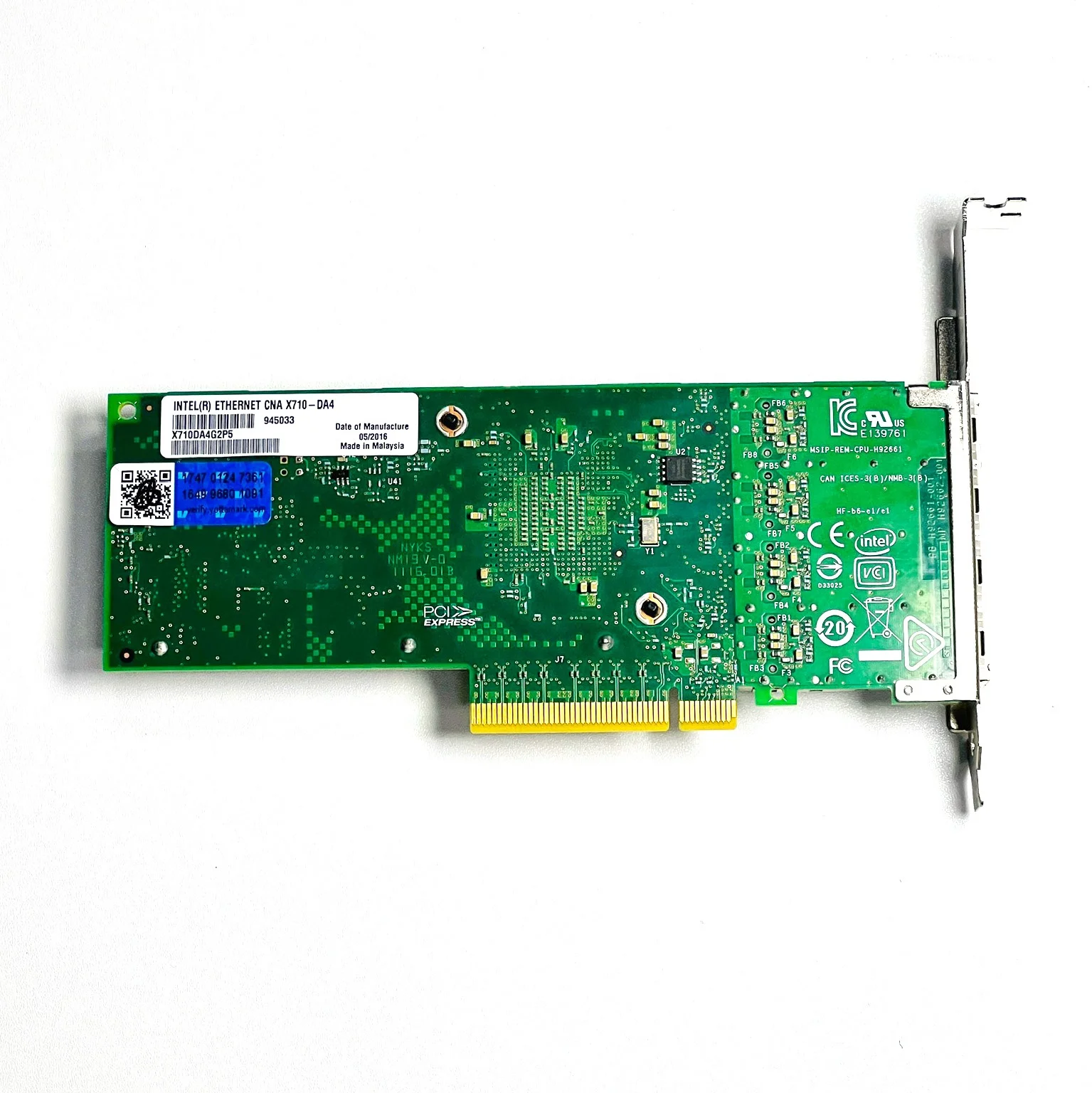 Intel X710-DA4 Low Profile 10GB PCIe Ethernet Adapter for Server