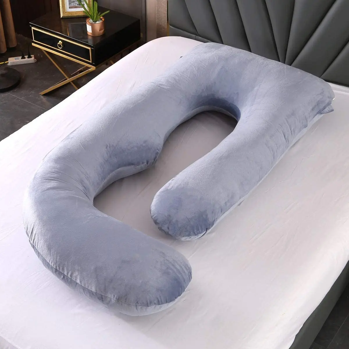pequeña siesta almohada de poliéster para niños 14x19 pulgadas blanco