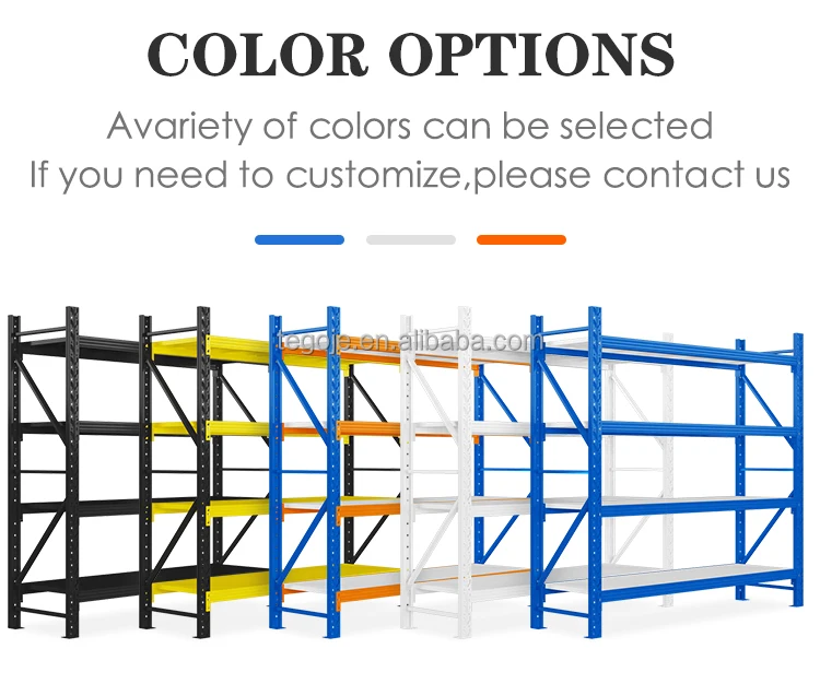 Painted Powder Coated Storage Bolted Metal Shelf Factory Steel Storage ...