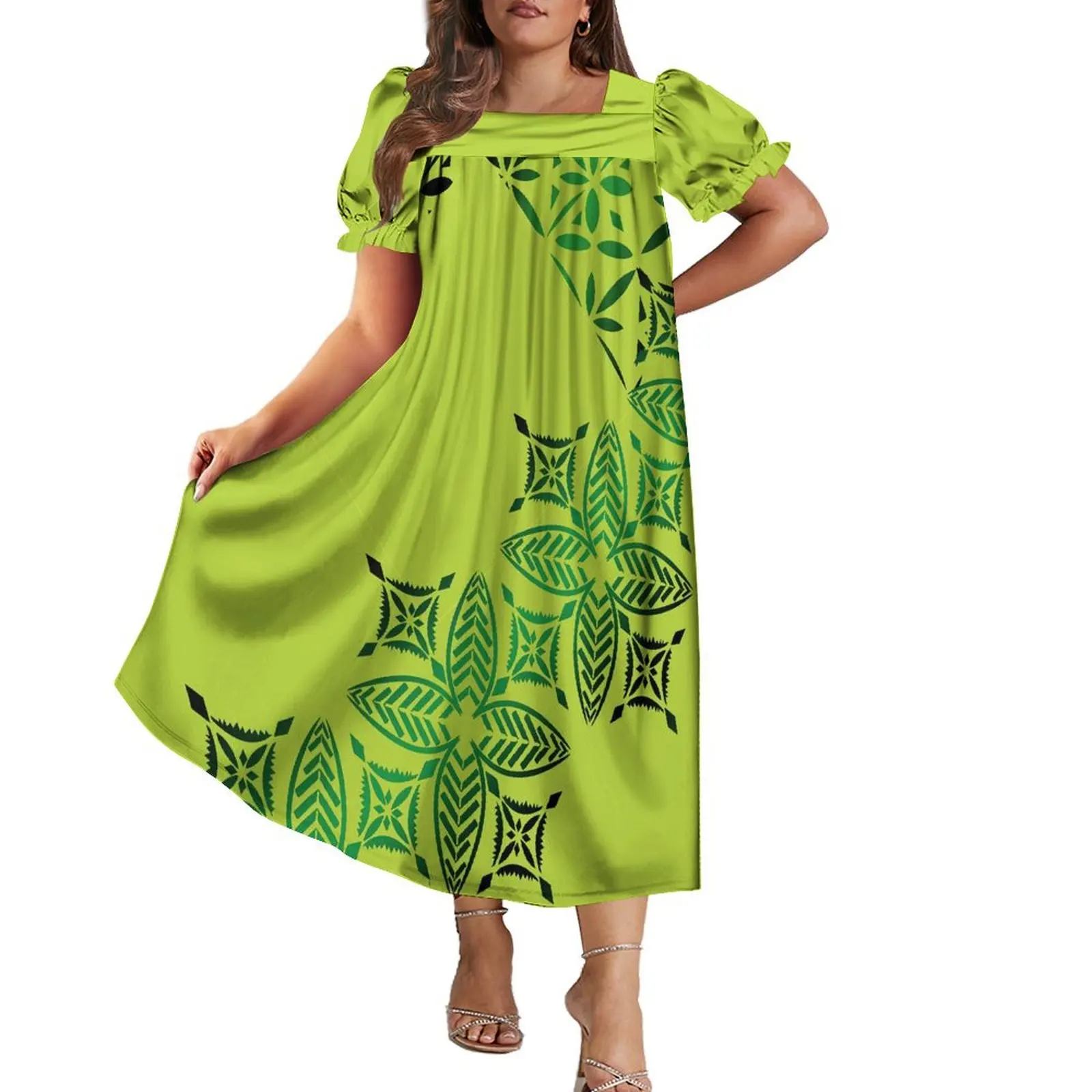 Shop Wholesale Custom Micronesian Muumuu Dress Women Shop Wholesale Custom Micronesian Muumuu Dress Women