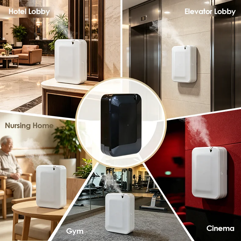 CNUS X2pro Battery Living Room Retail Store Wall Waterless Air Freshener Oem Odm Scent Diffuser Machine