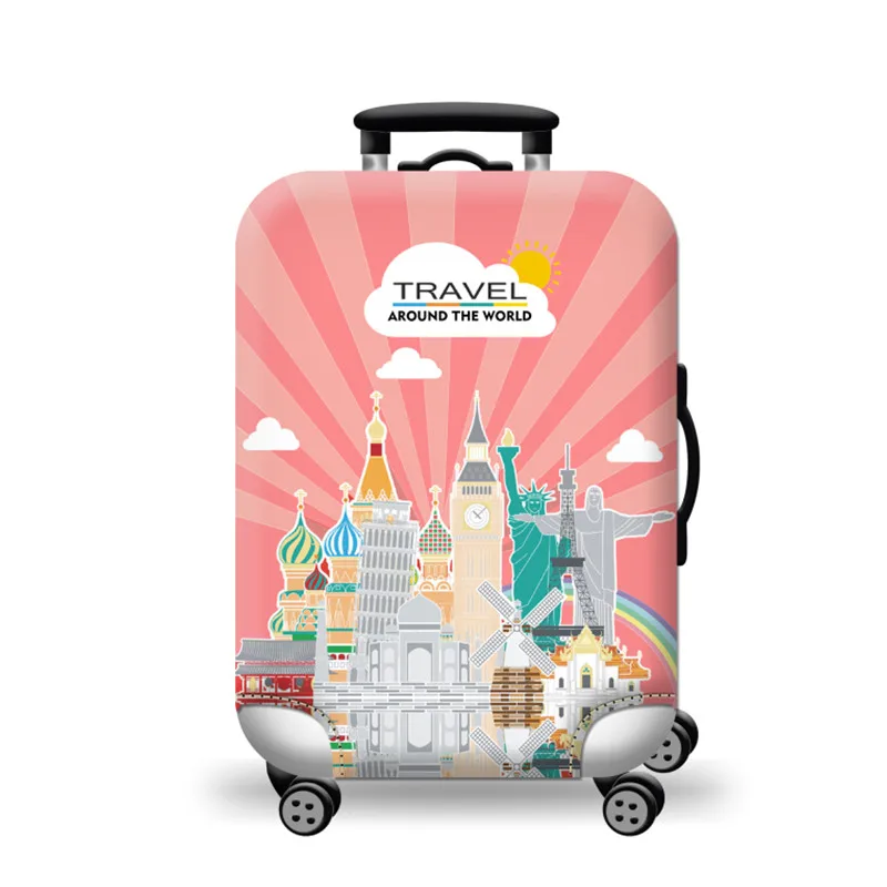 Beautiful Custom Protective Cover High Elastic Waterproof Spandex Luggage Cover
