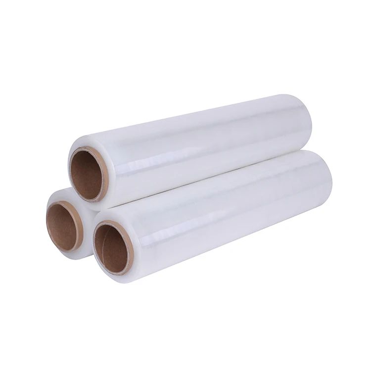 Yalanpack China Factory Transparent PE Stretch Film Flexible LLDPE Normal Clear Wrap Stretch Film