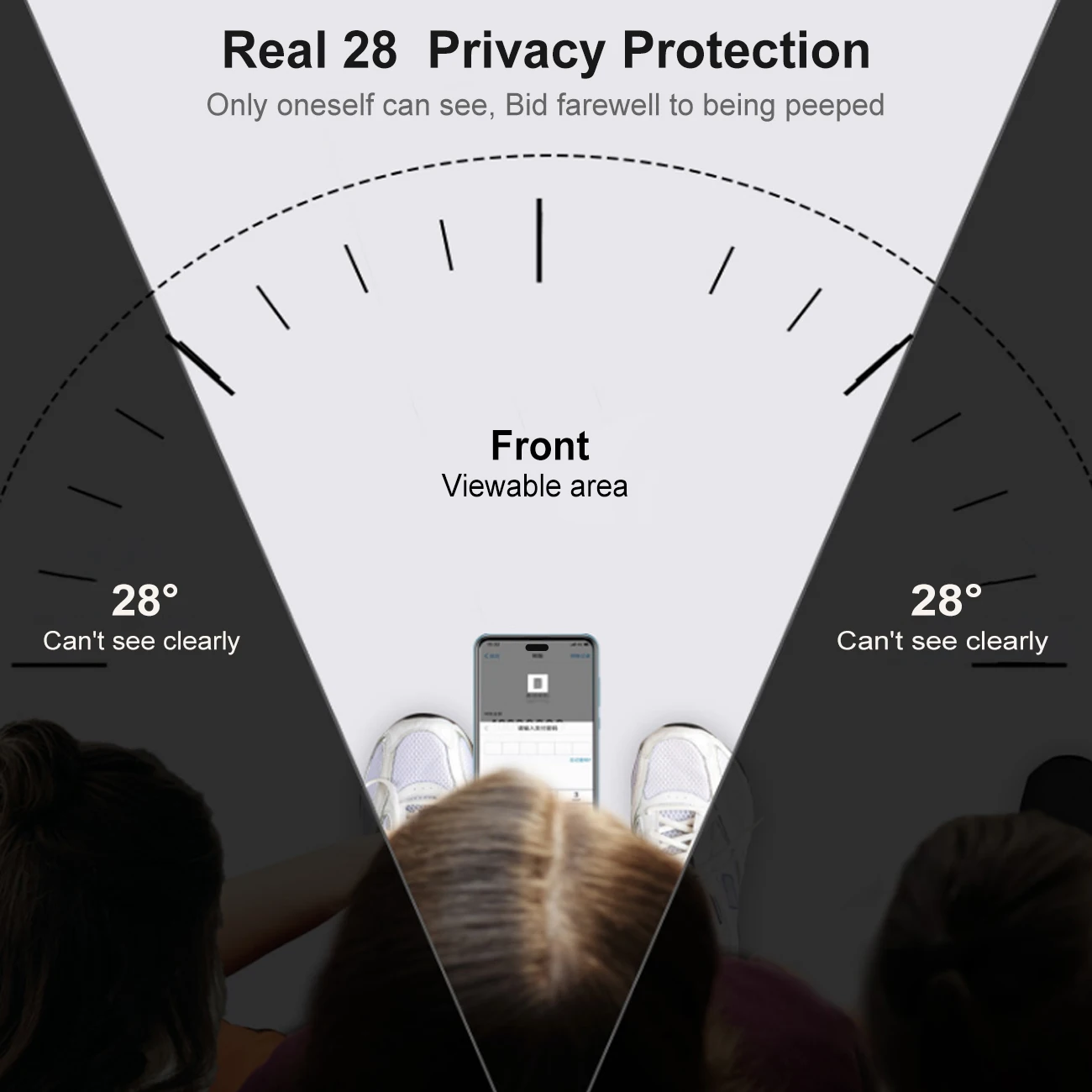 Заводская оптовая продажа для iPhone 14 pro Max 13 12 9H 2.5D антишпионская защита экрана из закаленного