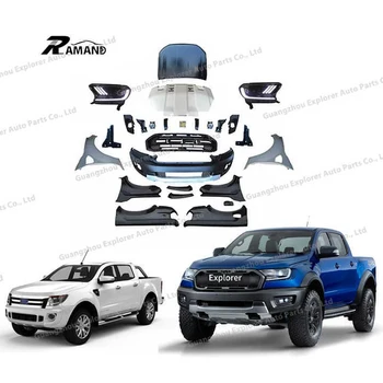 Pickup Upgrade Bodykit For Ranger T6 To T7 Raptor Car Front Bumper ...