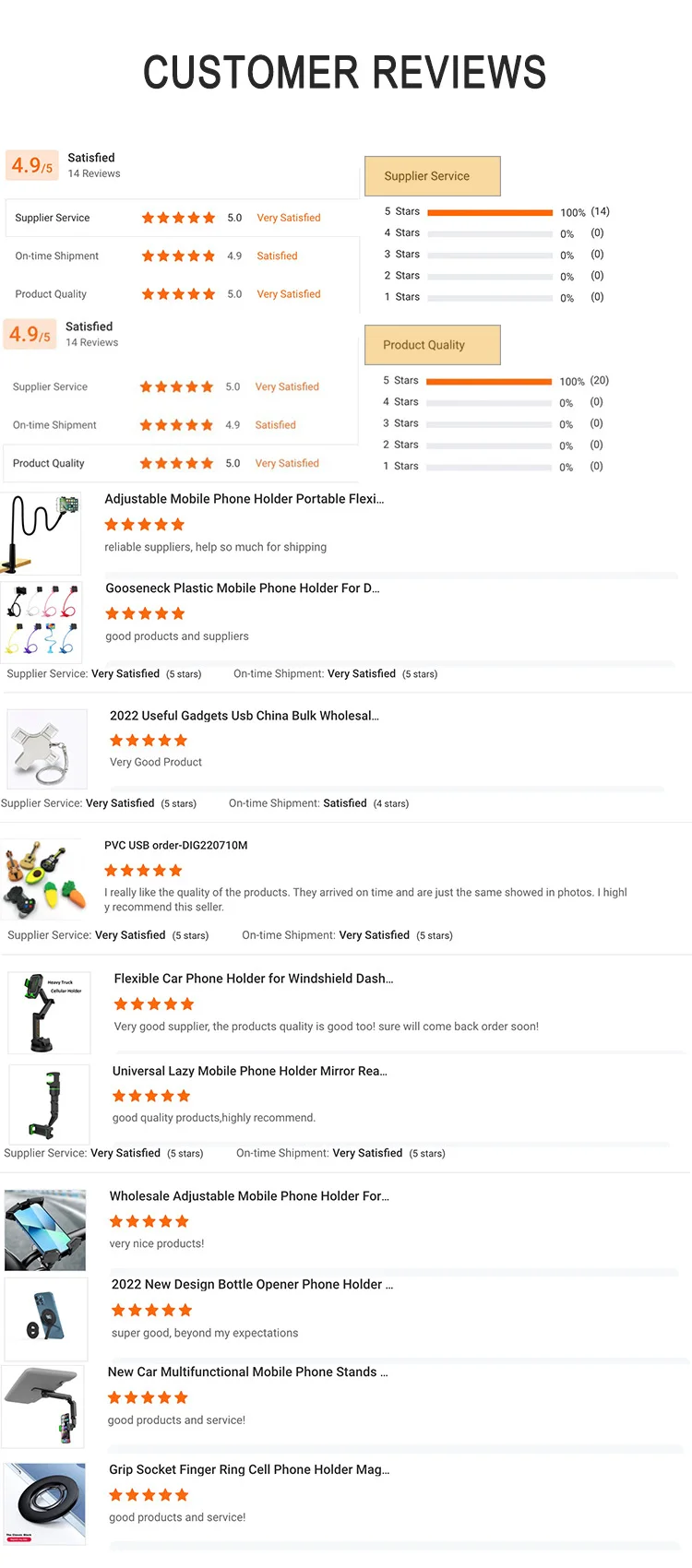 Customer review