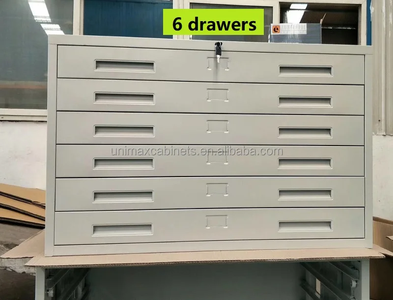 Stackable Metal Map Drawing Storage Cabinet with 7 Drawers