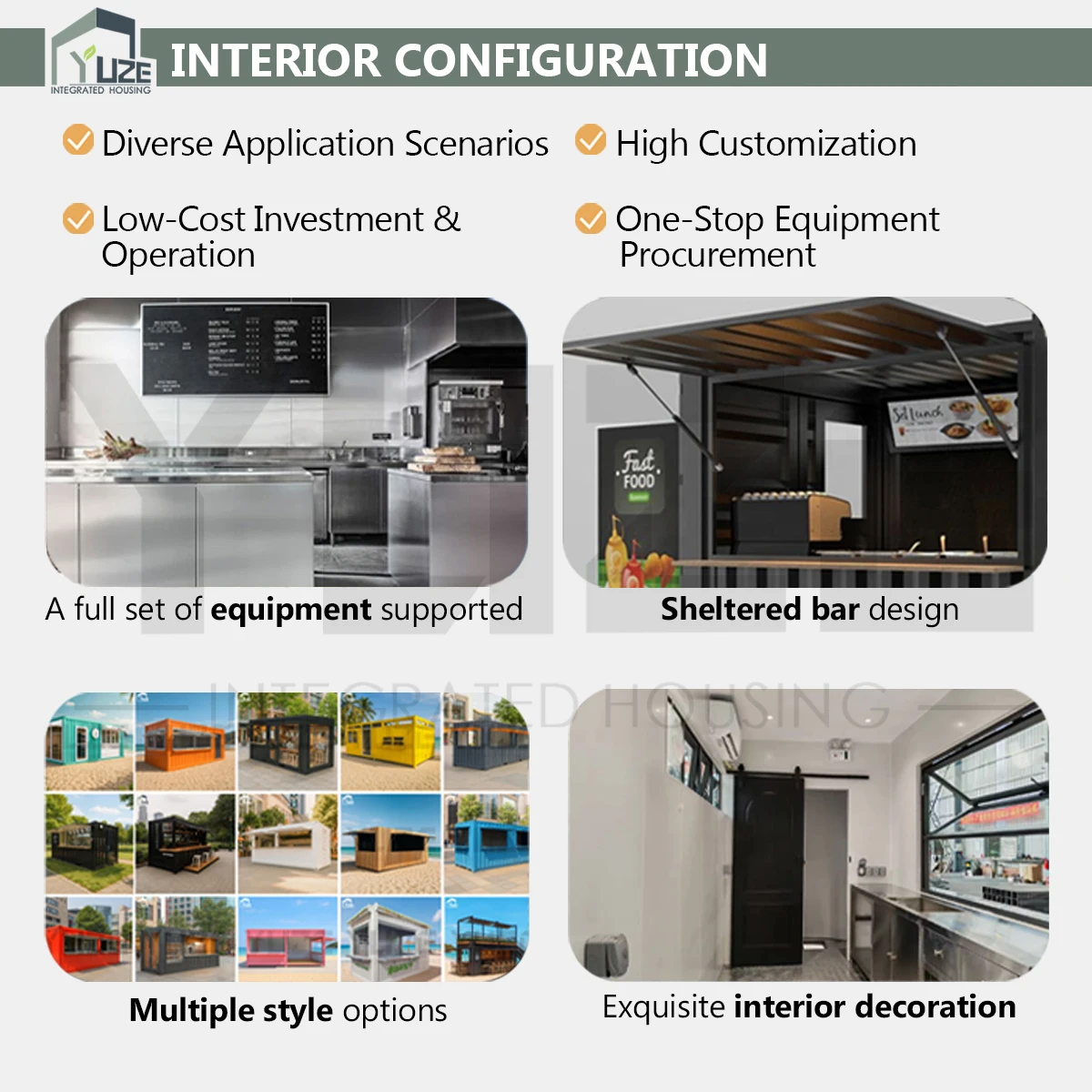 product custom design prefab 20ft outdoor commercial rooftop modular shipping container bbq kiosk with full equipment-3
