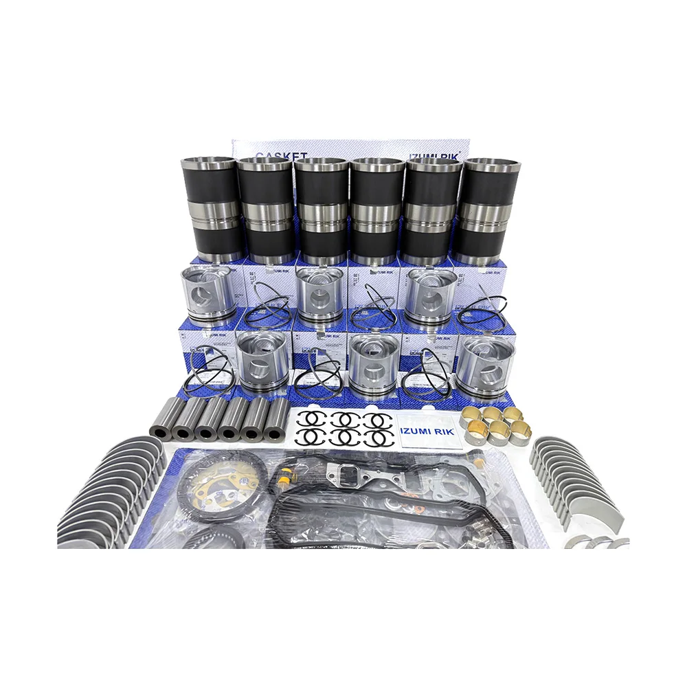 IZUMI RIK Overhaul Rebuild Kit with Overhaul Kit Bearings with Thrust Washer for Yanmar 6CX-ETE Heavy Duty Engine Parts