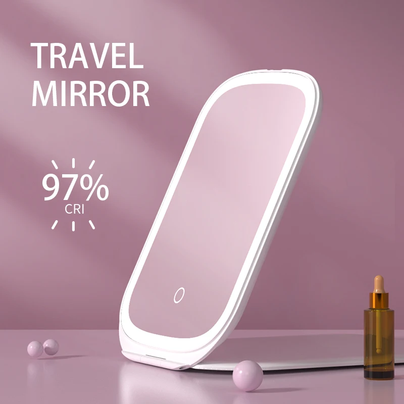 M22 Led Lighted Illuminated Switch Desktop Led Light Intertek Makeup Mirror