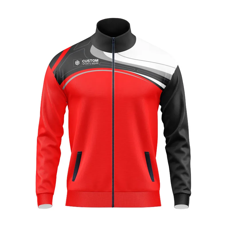 Custom Sublimation Logo Warm-up Jacket for Basketball Soccer Team Man Women  Kids Sports Warm up Jackets